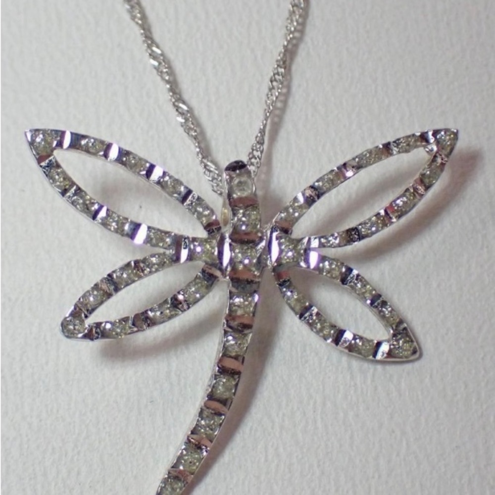 14K Dragonfly Necklace